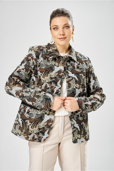 Бомбер Bonna Image 1026/2 коричневый - фото 13