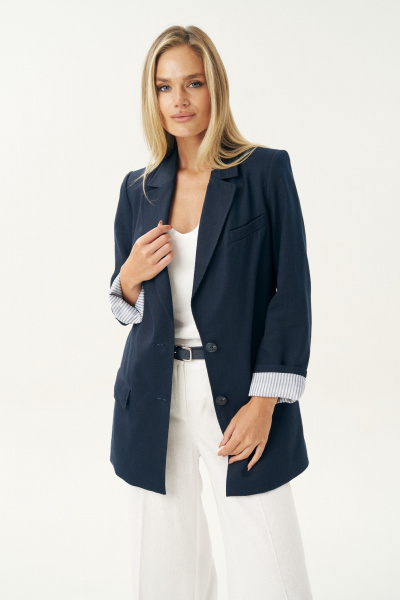 Жакет Urs 25-527-1 синий - фото 4