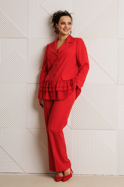 Брюки, жакет Mubliz 311 красный - фото 13