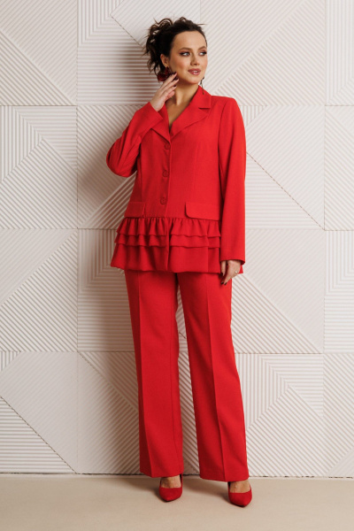 Брюки, жакет Mubliz 311 красный - фото 12