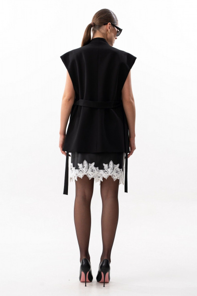 Юбка SILVERSPICE S-4617 черный - фото 4