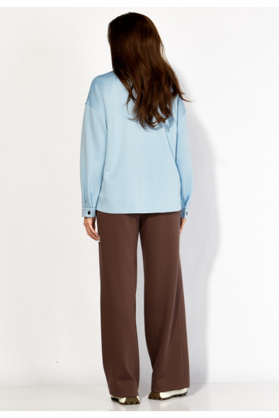 Брюки, рубашка TAiER 1419 голубой/коричневый - фото 7