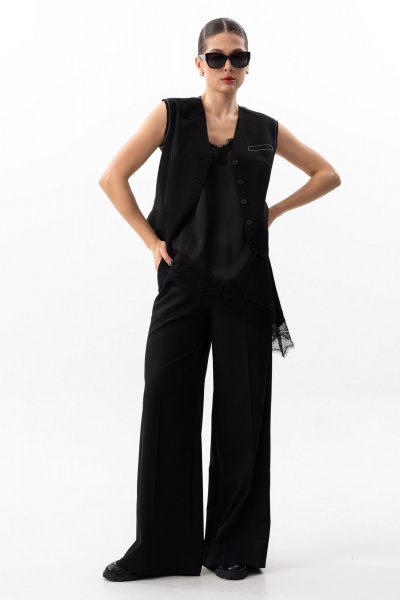 Брюки SILVERSPICE S-3630 черный - фото 1