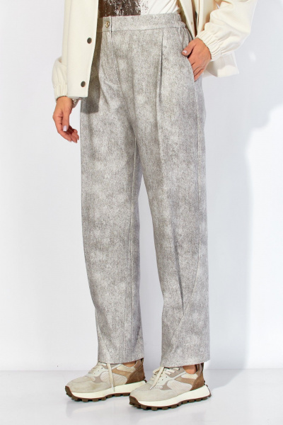 Бомбер, брюки TAiER 1426 белый/серый - фото 6