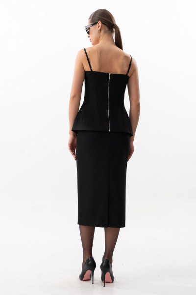 Юбка SILVERSPICE S-4616 черный - фото 4