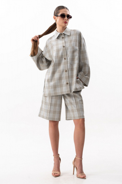 Шорты SILVERSPICE S-3629 клетка - фото 4