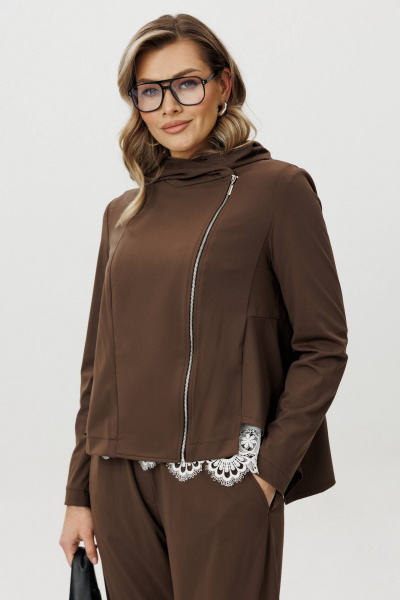 Брюки, куртка, топ Fantazia Mod 5370 коричневый - фото 6
