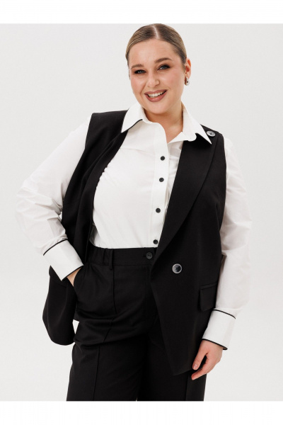 Брюки, жилет AVA fashion М-175 черный - фото 6