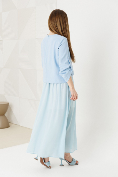 Платье Amberа Style 1007-10 голубой - фото 5