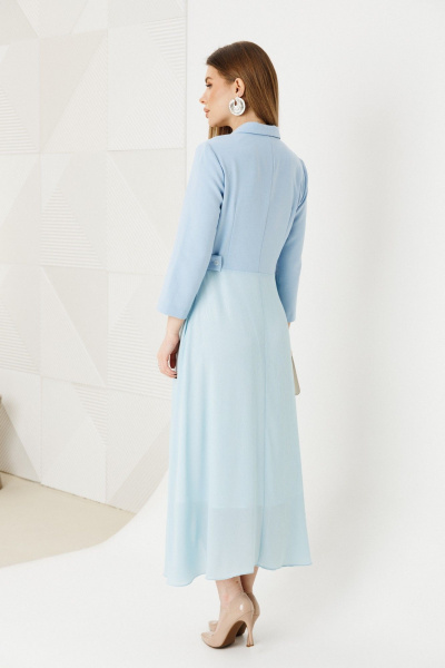 Платье Amberа Style 1034-6 голубой - фото 5