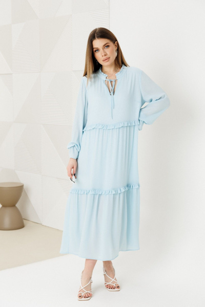 Платье Amberа Style 1130-2 голубой - фото 2