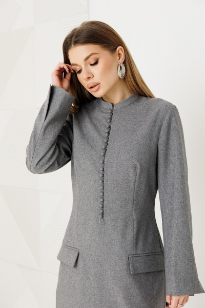 Платье Amberа Style 1139 серый - фото 6