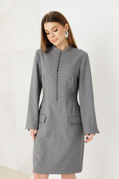 Платье Amberа Style 1139 серый - фото 5