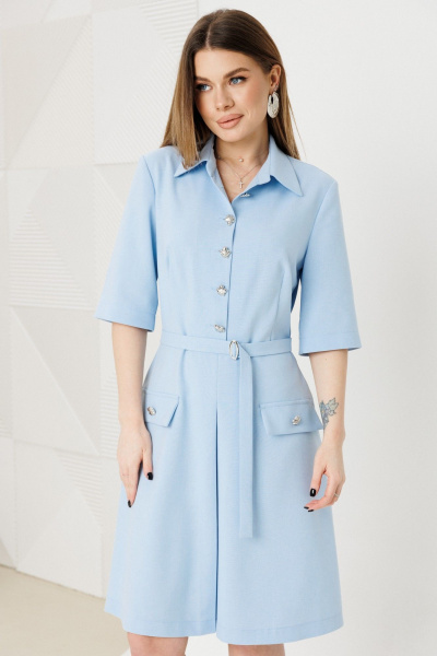 Платье Amberа Style 1140 голубой - фото 5