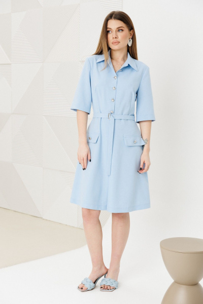 Платье Amberа Style 1140 голубой - фото 2