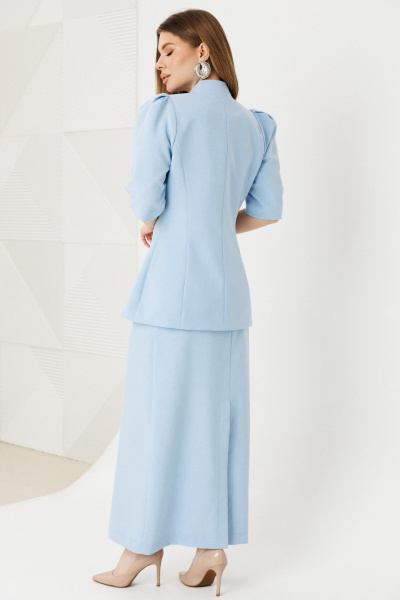 Жакет, юбка Amberа Style 2151 голубой - фото 5