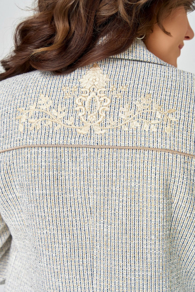 Блуза, брюки, жакет Fita 4171 миндаль+мята - фото 7