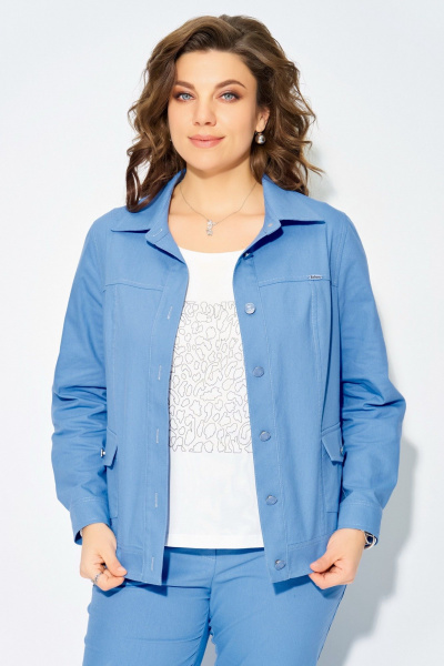 Бомбер, брюки, джемпер Fita 40115 василек - фото 7