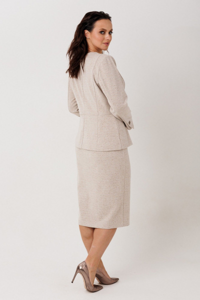 Жакет, юбка Mislana 1293 елочка - фото 4