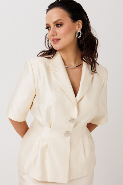 Жакет, юбка Mislana 12941 золотой - фото 3