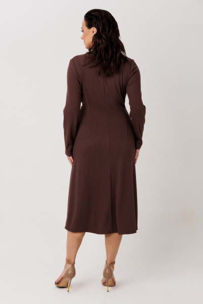 Платье Mislana 1291 коричневый - фото 5