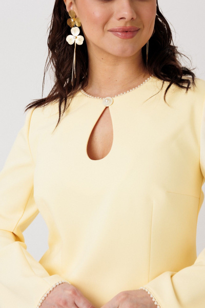 Платье Mislana 1304 желтый - фото 5