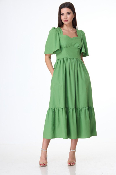 Платье Anelli 1058 зеленый - фото 1