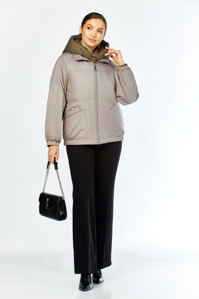 Куртка Shetti 2213 бежево-серый - фото 8
