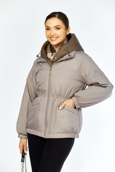 Куртка Shetti 2213 бежево-серый - фото 1