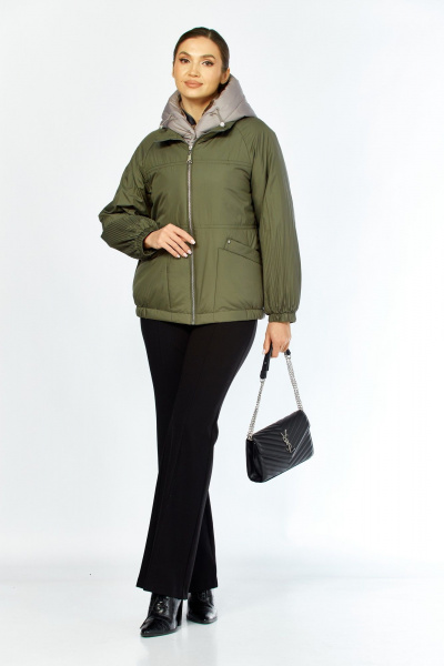 Куртка Shetti 2213 олива - фото 7