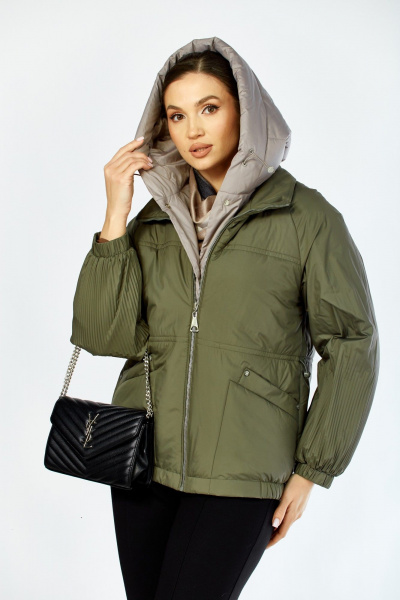 Куртка Shetti 2213 олива - фото 5