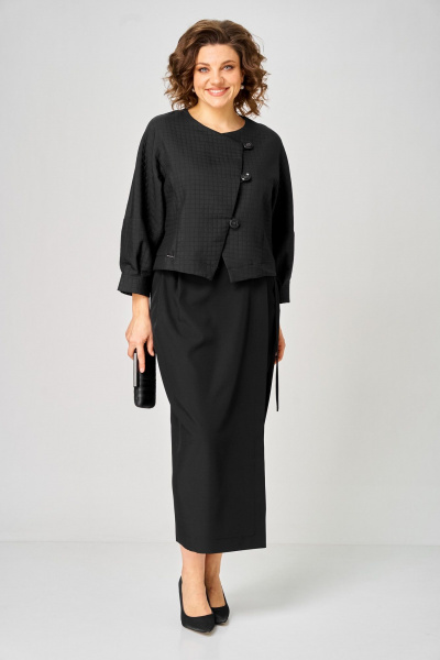 Жакет, юбка Michel chic 1443 черный_кубик - фото 1