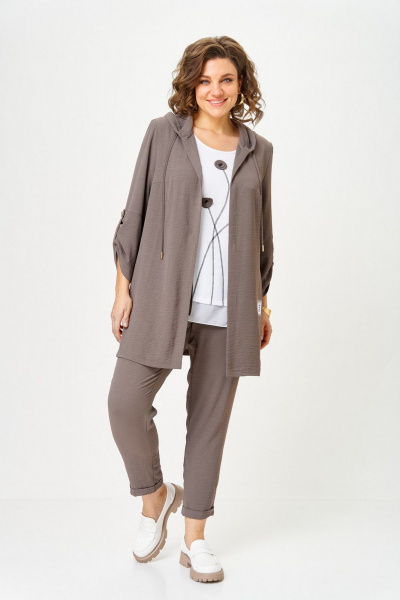 Брюки, кардиган, топ Svetlana-Style 1527 мокко - фото 9