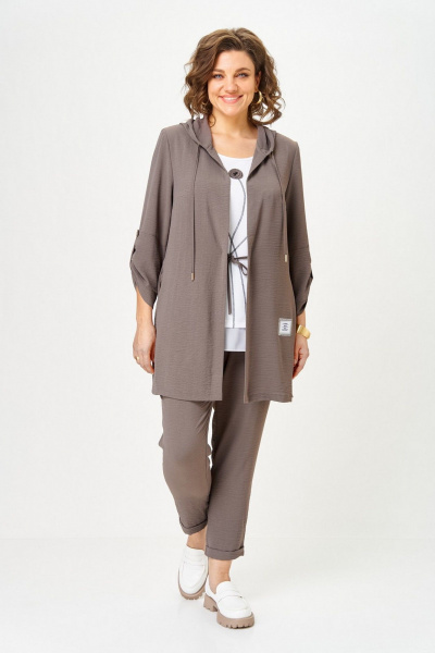 Брюки, кардиган, топ Svetlana-Style 1527 мокко - фото 1