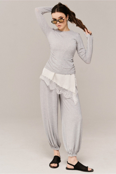 Джемпер JRSy 2663 серый_меланж - фото 1