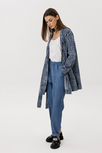 Брюки, кардиган Fantazia Mod 5394 синий - фото 5