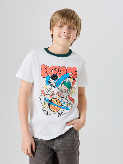 Футболка Mark Formelle 113453/24-31579П-0 белый_печать1_3_сл_на_пол_ТП - фото 1