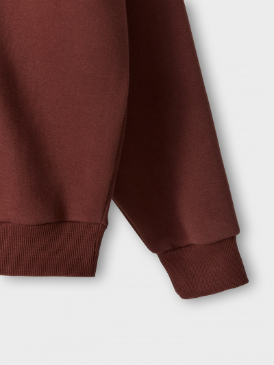 Свитшот Mark Formelle 121944/25-5006П-7П т.шоколадный_печать_2_сл_на_пол_2_сл_на_спинке_ДК - фото 3