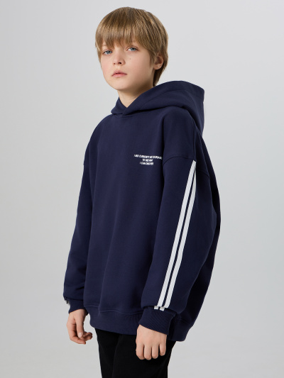 Худи Mark Formelle 123496/25-38481П-7 полуночно_синий_печать_1_сл_на_дет_пер - фото 5