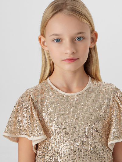 Платье Mark Formelle 157975/25-37592Ц-16 золотистые_пайетки - фото 3