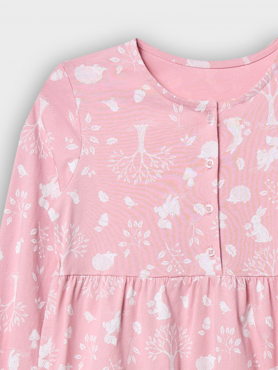 Платье Mark Formelle 157985/25-39813П-0 лесные_животные_на_п.розовом - фото 4
