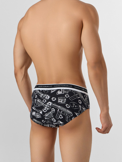 Трусы Mark Formelle 411170/25-5564П-5 пистолеты_и_деньги_на_черном - фото 2