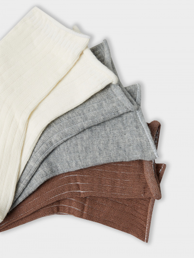 Носки Mark Formelle 457A-3334/B5-253457A молочный_сер.меланж_карамель_рис.3334 - фото 1