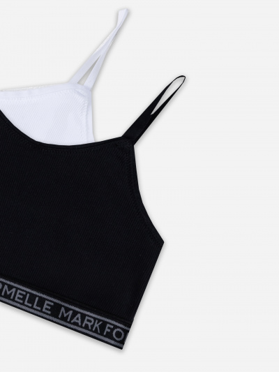 Топ Mark Formelle 517708-2/25-30731Б-1 белый_черный - фото 2