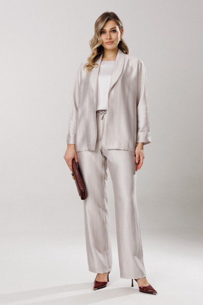 Блуза, брюки, топ Ларс Стиль 1202 бежевый - фото 6
