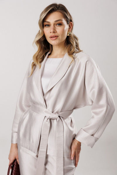 Блуза, брюки, топ Ларс Стиль 1202 бежевый - фото 3