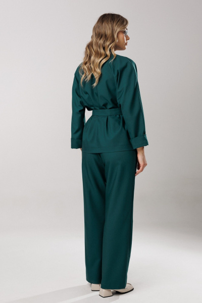 Блуза, брюки, топ Ларс Стиль 1202/1 изумруд - фото 4