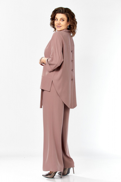 Блуза, брюки БагираАнТа 1105 какао - фото 2