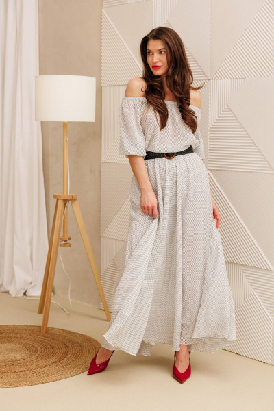 Платье Anastasia 1328 белый - фото 2