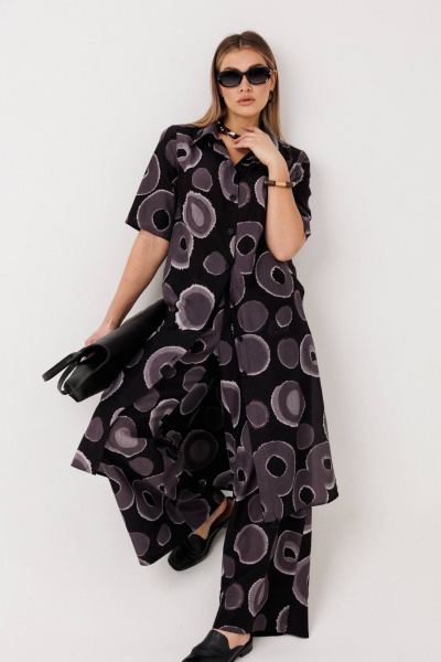 Блуза, брюки Anastasia 1335 черный - фото 1